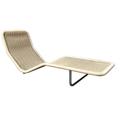 Plastic wicker on sale chaise lounge