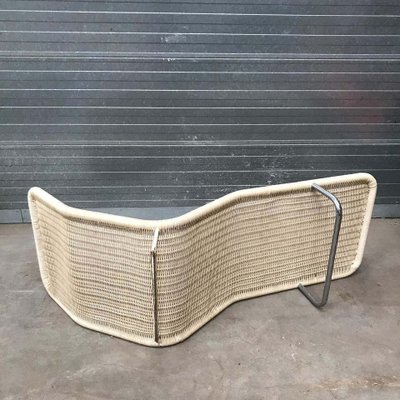 Plastic wicker on sale chaise lounge