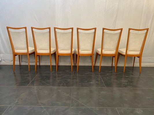 photo Faux Leather Dining Chairs Set Of 6 pamono