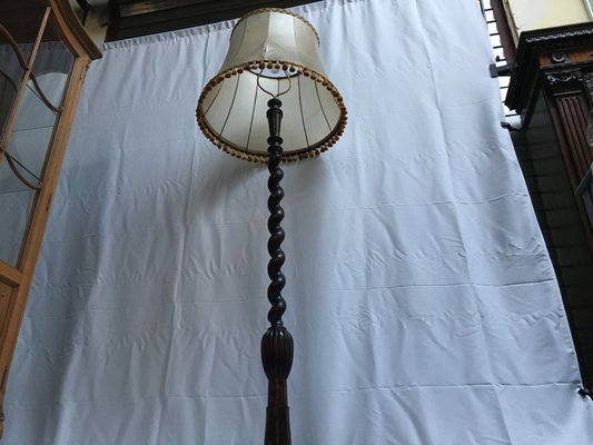 Vintage spiral floor lamp top