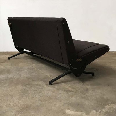 Divano Letto D70 In Tessuto Marrone Di Osvaldo Borsani Per Tecno Anni 80 In Vendita Su Pamono