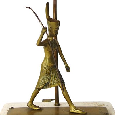 Vintage Neoclassical Marble Foot Table Lamp With Egyptian Warrior For At Pamono Vintage Neoclassical Marble Foot Table, Lamp Shades That Require A Harpoon