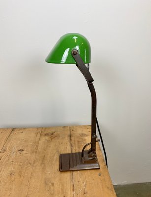 bank lamp green