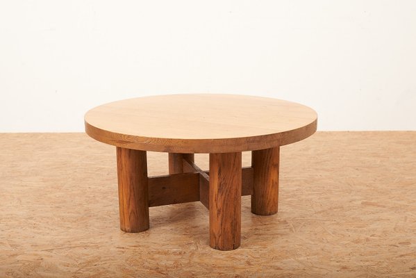 Mid Century Swiss Oak Side Table For Sale At Pamono
