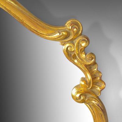Large Vintage Rococo Style Wall Mirror 1990s For At Pamono Large Vintage Rococo Style Wall Mirror, Vintage Brass Rococo Wall Mirror