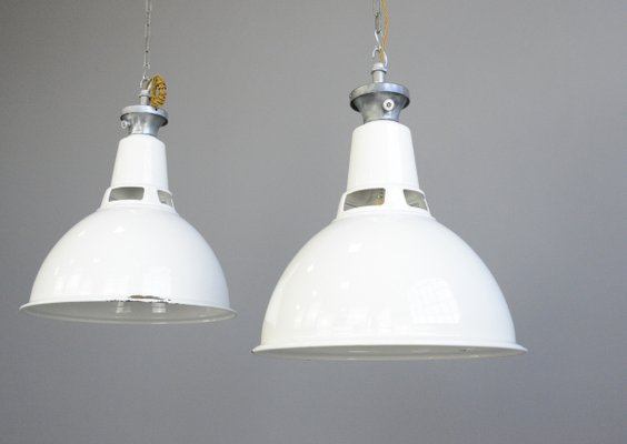 large white ceiling shade