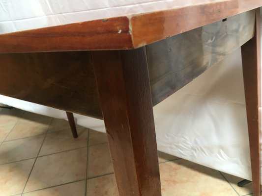 Flip out dining table top
