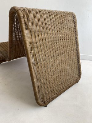 vintage rattan easy chair attributed to ikea 1960s