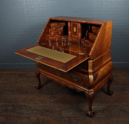 Dutch Walnut Bombe Desk 1920s for sale at Pamono