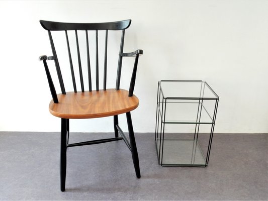Black wooden 2024 spindle chairs