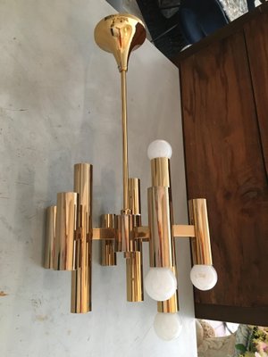 gold mid century lamp