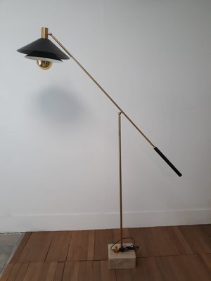 Vintage Adjustable Double Dome And, Reading Floor Lamps Adjustable