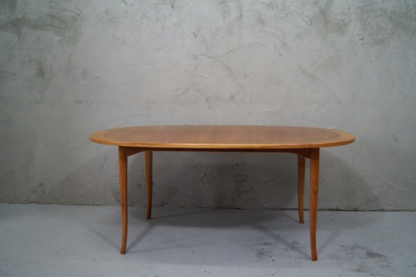 Large Mid Century Oval Cherrywood Coffee Table By Carl Malmsten Oval Cherrywood Coffee Table
