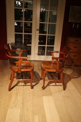 Antique Desk Chairs Set Of 2 For Sale At Pamono