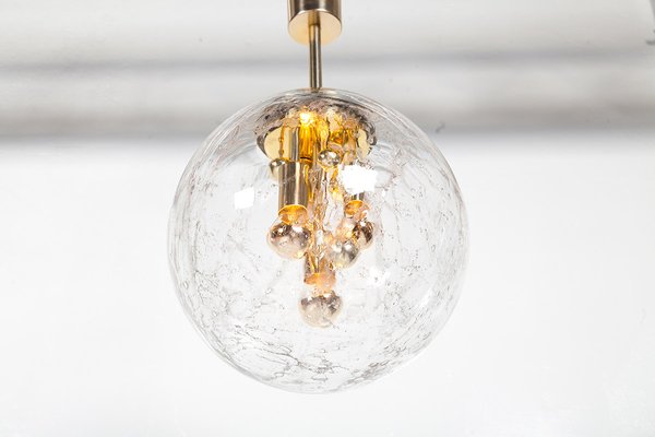 Large Model Planets Glass Ball Pendant Lamp By Ger Furth For Doria Leuchten 1960s At Pamono - Big Glass Ball Ceiling Light
