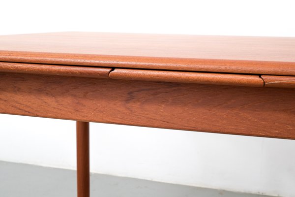 Mid Century Danish Teak Extendable Dining Table 1960s For Sale At Pamono