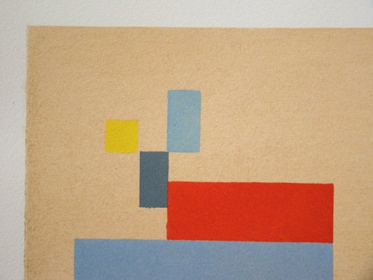 Composition Vertical Horizontal On White Background After Sophie Taeuber Arp 1956 For Sale At Pamono