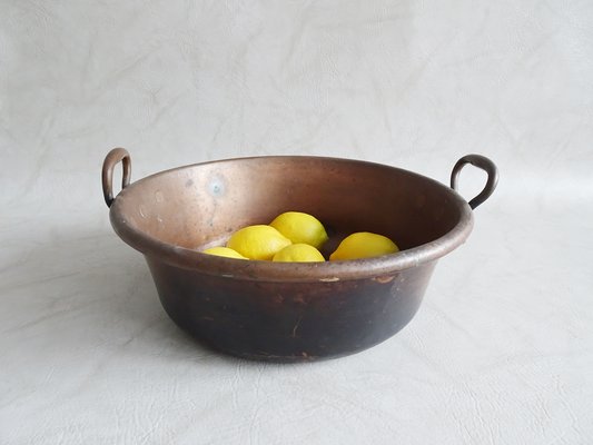 Antique French Copper Bowl