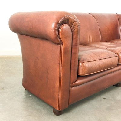 Vintage Leather 3 Seat Sofa For At, Classic Leather Couch