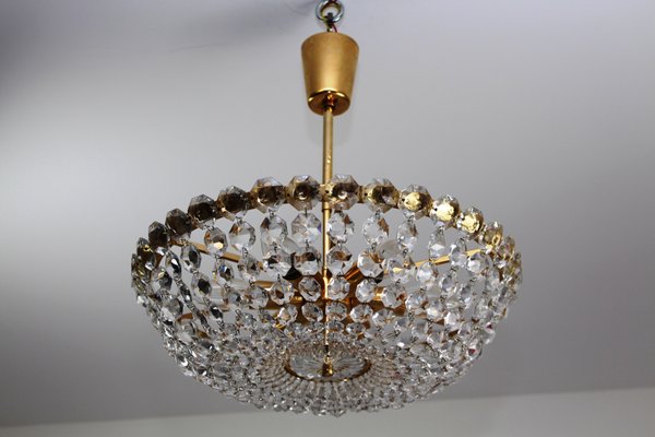 Swarovski Crystal Chandelier 1950s For, Swarovski Crystal Classic Chandelier Light In Golden