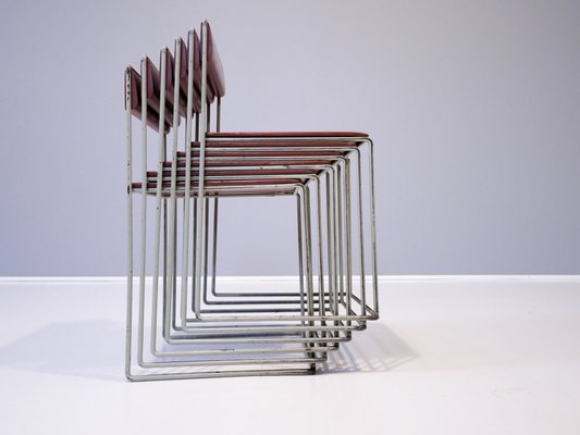 Swedish Childrens Chairs by Strinning, Kajsa & Nils ''Nisse'' for String, 1950s, Set of 6 en venta en Pamono