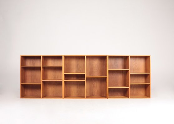 Oak Wall Mounted Bookcases From Soren Willadsen Mobelfabrik 1950s Set Of 3 For Sale At Pamono