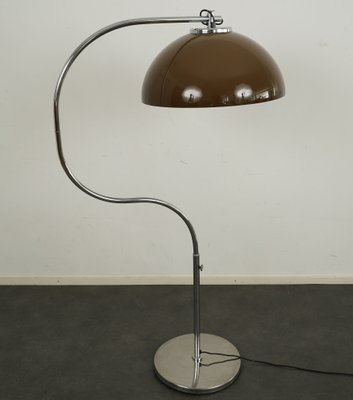 Mid Century Chrome Arc Floor Lamp, Mid Century Arc Floor Lamp