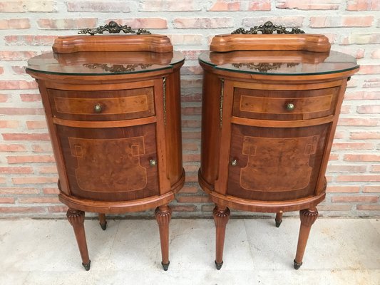 Mirror nightstand online set of 2