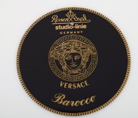 希少 VERSACE Rosenthal バロッコ プレート 2枚 廃盤 Barocco Porcelain Plate with Gold Decoration by Gianni Versace for