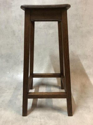 Antique Artist Oak Stool for sale at Pamono