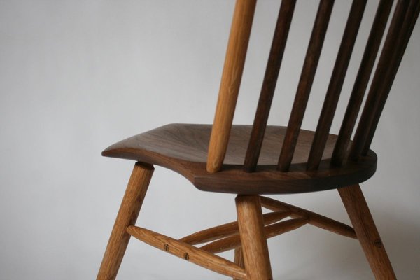 German Handcrafted Studio Oak Windsor Chair by Fabian Fischer