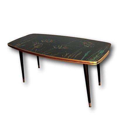 Vintage Coffee Table With Fish Decor 1950s For Sale At Pamono