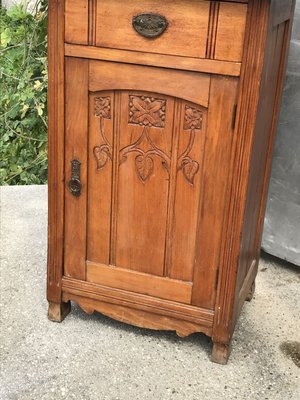Antique Rustic Pinewood Nightstand For Sale At Pamono
