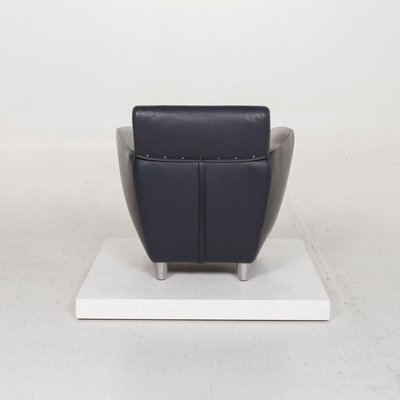Blue Leather Armchair From Ligne Roset For Sale At Pamono