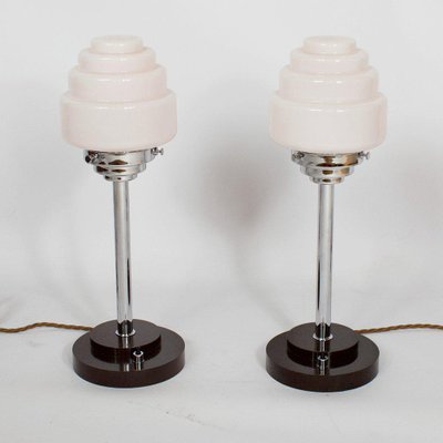 Vintage Table Lamps Set Of 2 For, Compact Fluorescent Table Lamp