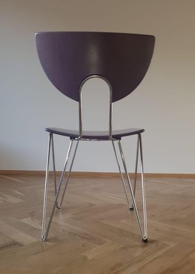 Set of 2 'Mikado 1800' stacking chairs by Walter Leeman for