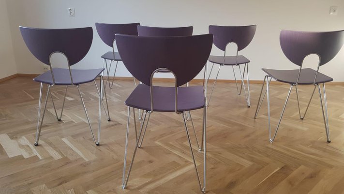 Mikado 1800 Chairs by Walter Leeman for Kusch+Co, 1979, Set Mikado 1800 Chairs by Walter Leeman for Kusch+Co, 1979, Set