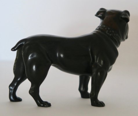 AMERICAN PIT BULL STAFFORDSHIRE TERRIER Cast Iron MINIATURE STATUE PAPERWEIGHT