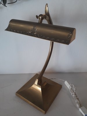 Vintage Desk Lamp In Brass For At, Double Table Lamp 1stdibs