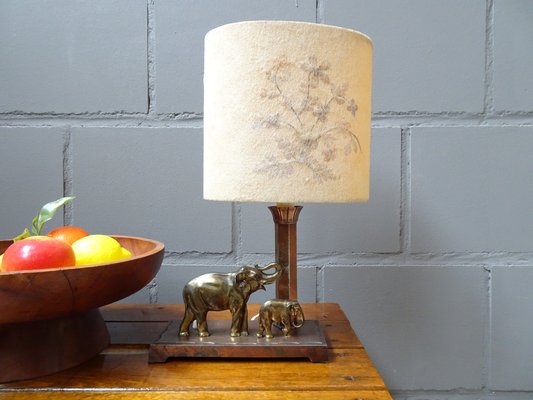 Mid Century Copper And Brass Elephant Table Lamp For At Pamono Brass Elephant Table Lamp, Green Ceramic Elephant Lamp