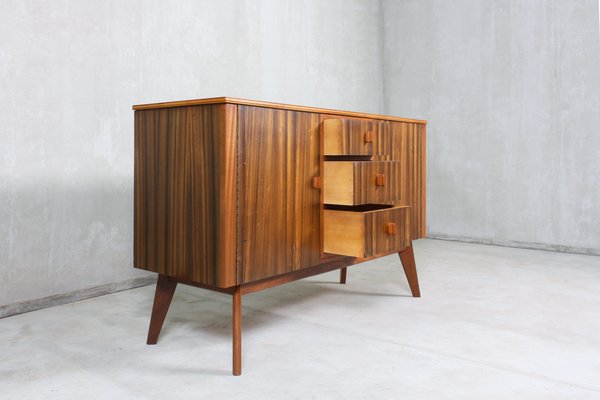 Vintage English Walnut Sideboard From Morris Of Glasgow 1950s For Sale At Pamono