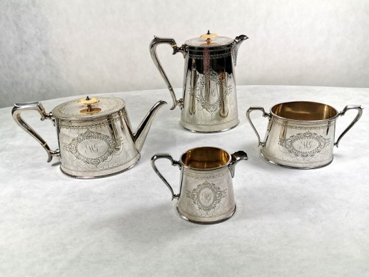Victorian Silver-Plated Tea & Coffee Set from George