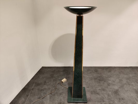 Large Brass Torchiere Floor Lamp From Belgo Chrom Dewulf Selection 1980s For At Pamono Large Brass Torchiere Floor Lamp From, Halogen Torchiere Floor Lamp