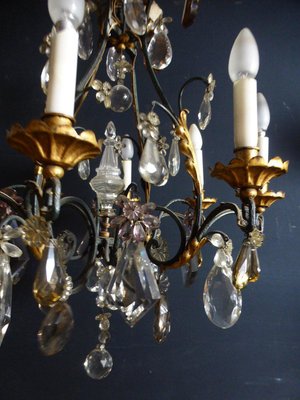 Antique Wrought Iron And Gilded Cage Chandelier For At Pamono Antique Wrought Iron And Gilded Cage, Antique White Iron Cage Chandelier