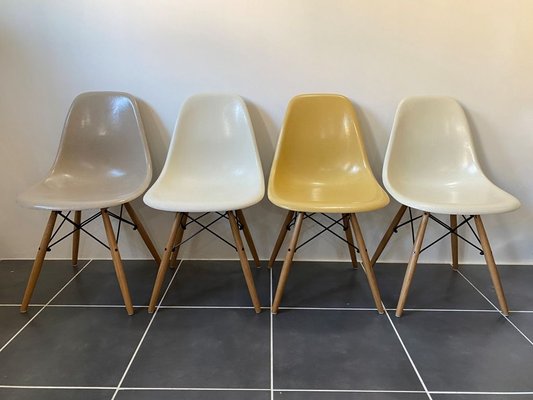 Light Oak Dining Chairs, Charles And Ray Eames Dining Chair