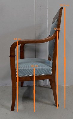 Chaises Directoire Anciennes En Noyer Italie XVIIIe Siècle - Lot De 4 Pièces Originales Avec Certificat D'authenticité
