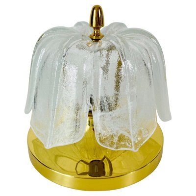 Runde Deckenlampe aus Kristallglas von Glashütte Limburg, 1960er bei Pamono kaufen
