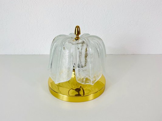 Runde Deckenlampe aus Kristallglas von Glashütte Limburg, 1960er bei Pamono kaufen