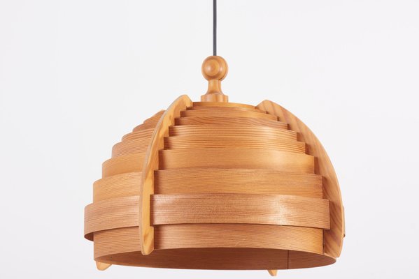 Wooden Pendant Lamp By Hans Agne Jakobsson For Ellysett Sweden 1960s At Pamono - Wooden Ceiling Lamp Shade Wooden Pendant Lamp By Hans Agne Jakobsson For Ellysett Sweden 1960s At Pamono - Wooden Ceiling Lamp Shade