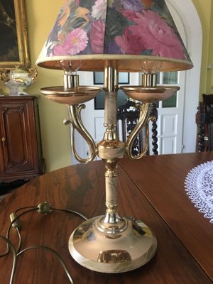 Empire Style Brass Table Lamp 1970s, Styles Of Antique Table Lamps
